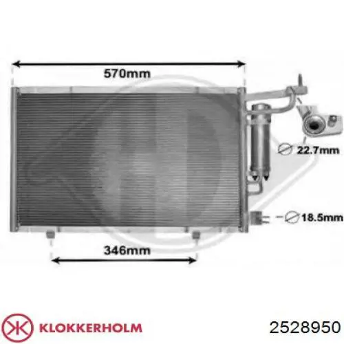 2528 950 Klokkerholm parachoques trasero