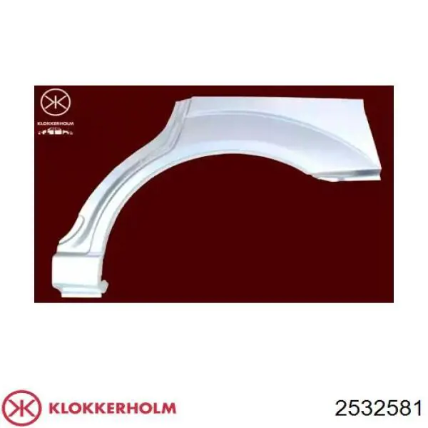 Comprar 2532581 Klokkerholm Parte de reparación del arco de la rueda trasera izquierda