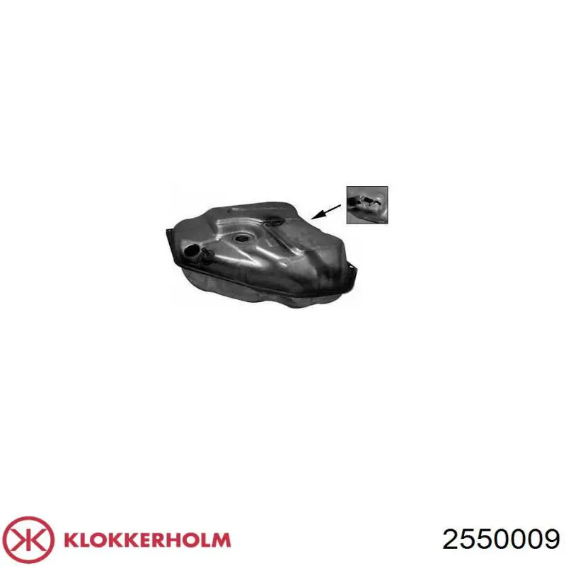 Depósito de combustible KLOKKERHOLM 2550009