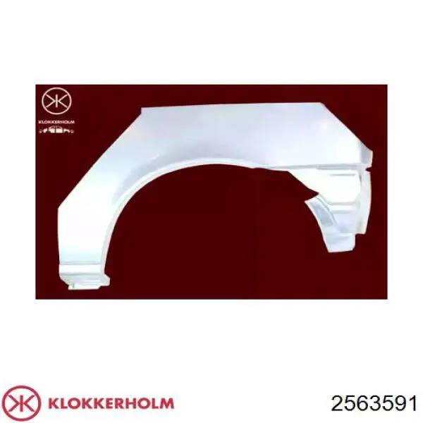 Parte de reparación del arco de la rueda trasera izquierda Klokkerholm 2563591 precio, desde 30,55 EUR