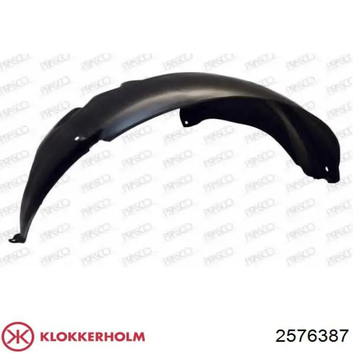 2576387 Klokkerholm guardabarros interior, aleta delantera, izquierdo