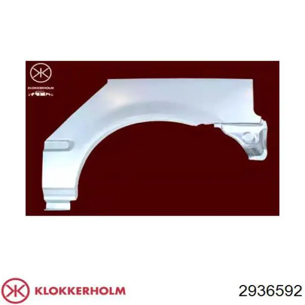 Parte de reparación del arco de la aleta trasera derecha Klokkerholm 2936592 precio, desde 67,70 EUR