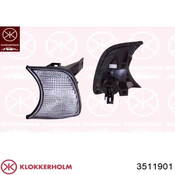 3511901 Klokkerholm parachoques delantero