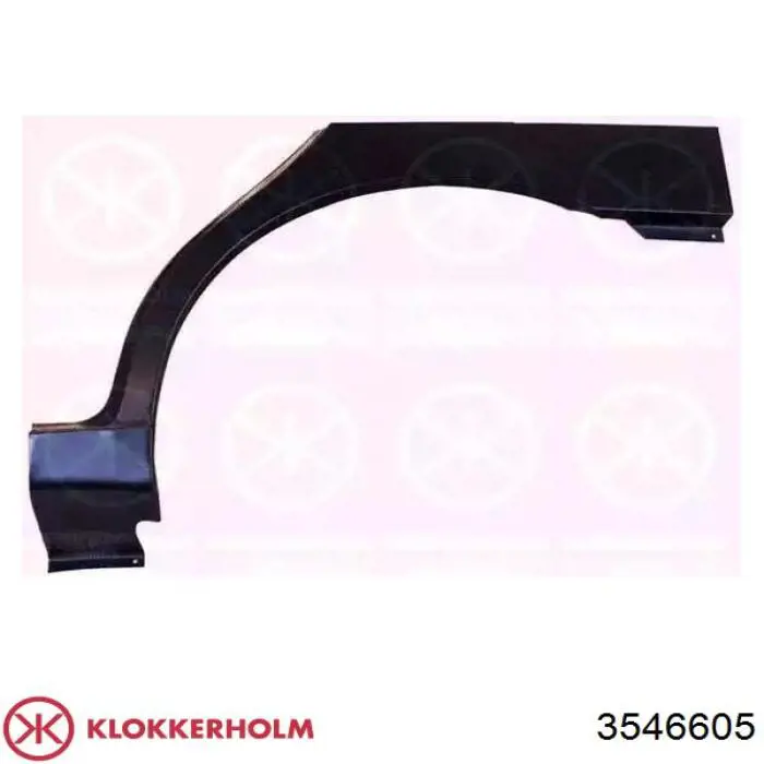 3546605 Klokkerholm repuesto de arco de rueda trasero izquierdo