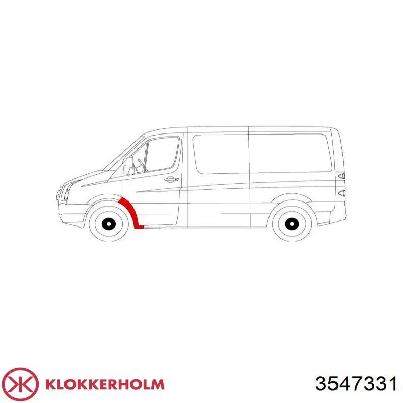 3547331 Klokkerholm repuesto parte ala delantera izquierda
