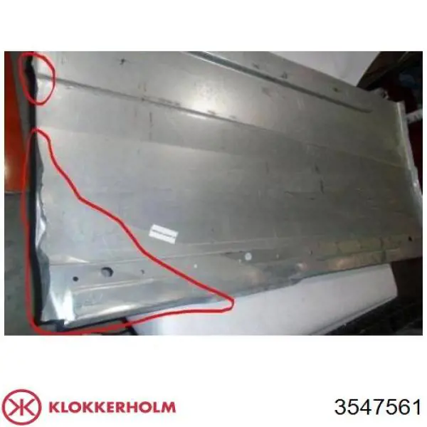 3547561 Klokkerholm arco de rueda, panel lateral, trasero izquierdo