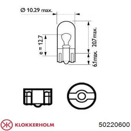 50220600 Klokkerholm luz intermitente guardabarros