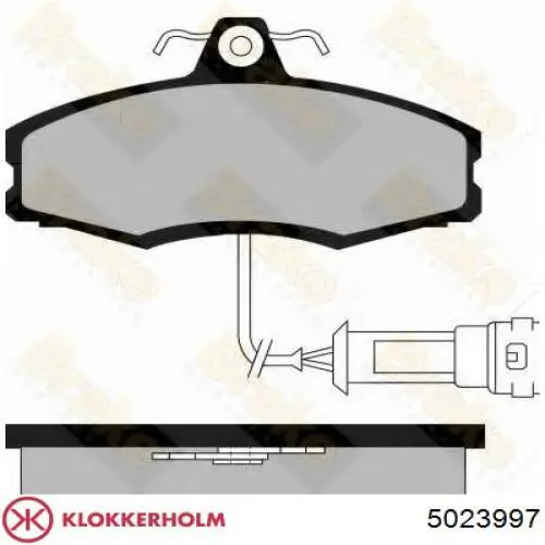 5023997 Klokkerholm rejilla de antinieblas delantera izquierda