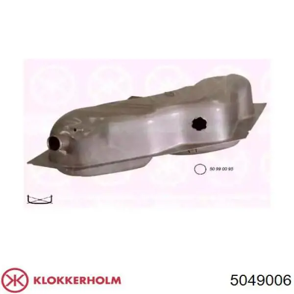 Depósito de combustible KLOKKERHOLM 5049006
