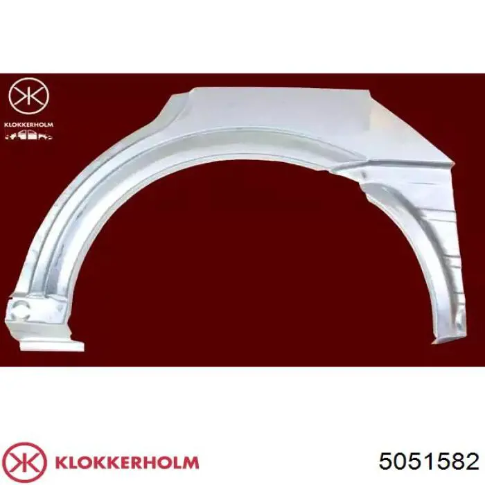 Parte de reparación del arco de la aleta trasera derecha Klokkerholm 5051582 precio, desde 33,92 EUR
