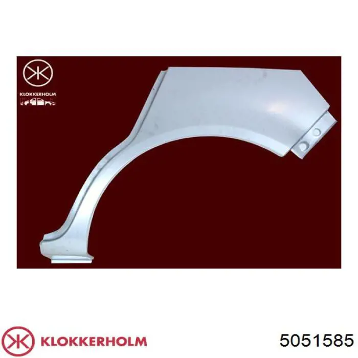 5051585 Klokkerholm repuesto de arco de rueda trasero izquierdo