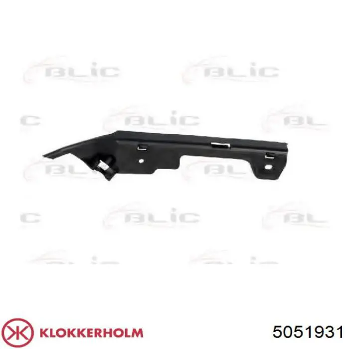 Soporte de guía para parachoques delantero, izquierdo Opel Astra G (F07)