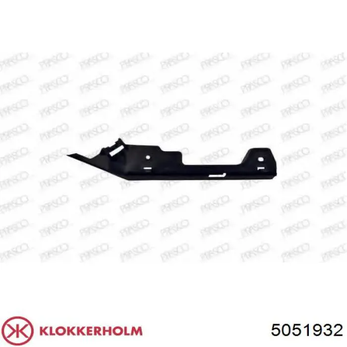 5051932 Klokkerholm soporte de guía para parachoques delantero, derecho