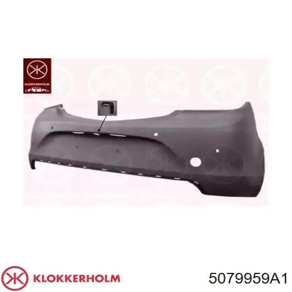 1404641 Opel parachoques trasero