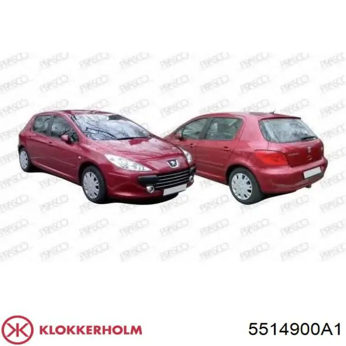 Parachoques delantero Peugeot 307 3B