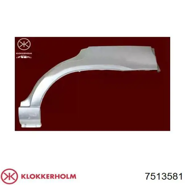Parte de reparación del arco de la rueda trasera izquierda Klokkerholm 7513581 precio, desde 28,56 EUR