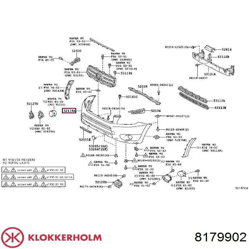 Parachoques delantero Klokkerholm 8179902 precio, desde 66,13 EUR