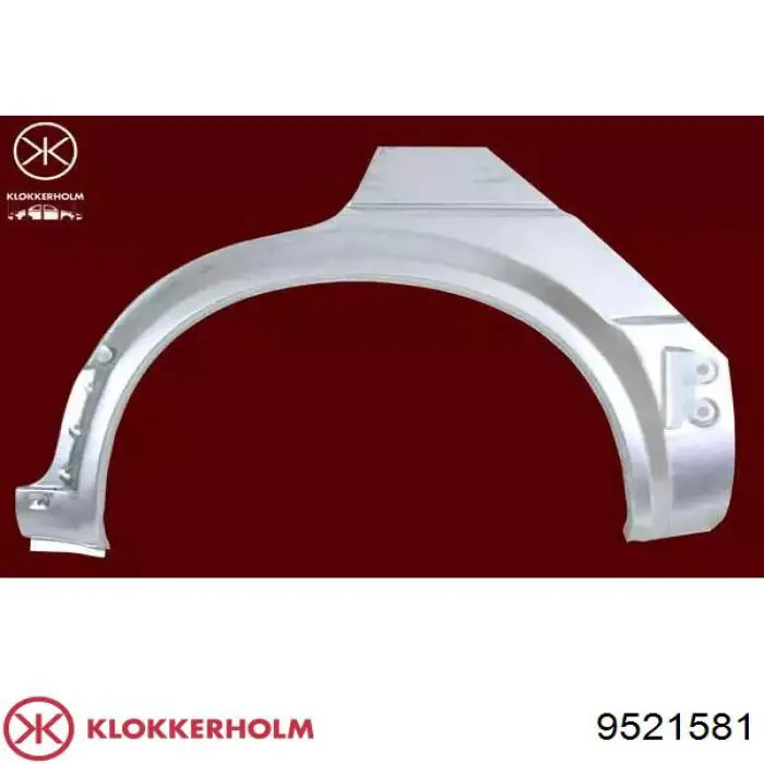 Comprar 9521581 Klokkerholm Parte de reparación del arco de la rueda trasera izquierda