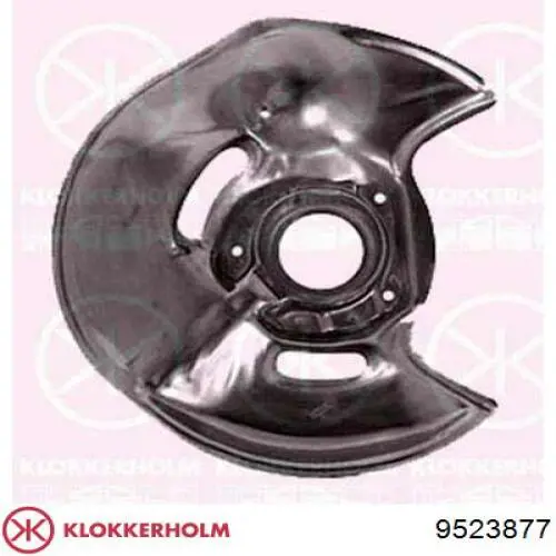 Protector de disco de freno trasero izquierdo 9523877 Klokkerholm