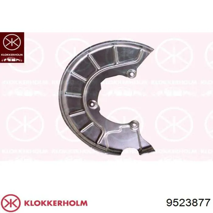 Protector de disco de freno trasero izquierdo Klokkerholm 9523877