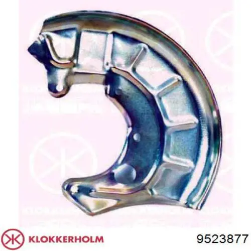 9523877 Klokkerholm Protector de disco de freno trasero izquierdo