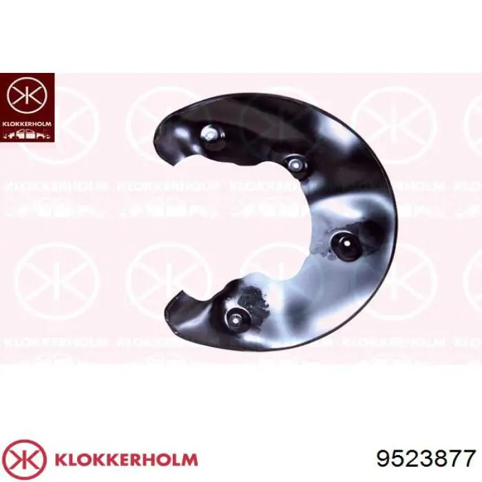 Protector de disco de freno trasero izquierdo 9523877 Klokkerholm