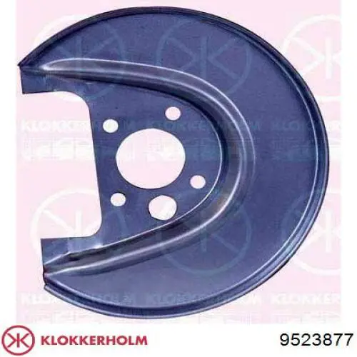 9523877 Klokkerholm chapa protectora contra salpicaduras, disco de freno trasero izquierdo