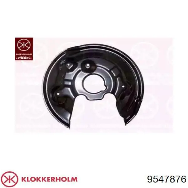 9547876 Klokkerholm chapa protectora contra salpicaduras, disco de freno trasero derecho