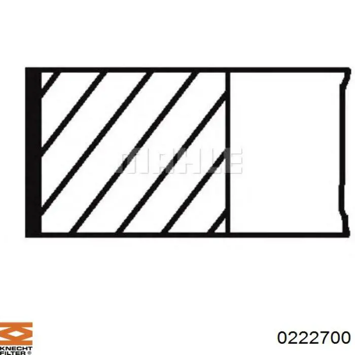 022 27 00 Knecht-Mahle pistón completo para 1 cilindro, std