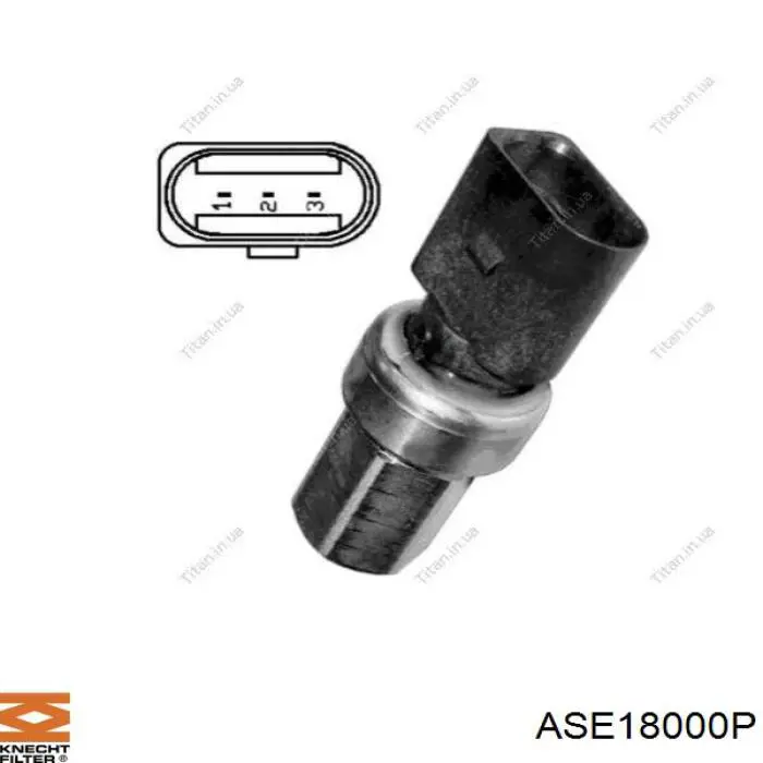 ASE18000P Knecht-Mahle presostato, aire acondicionado