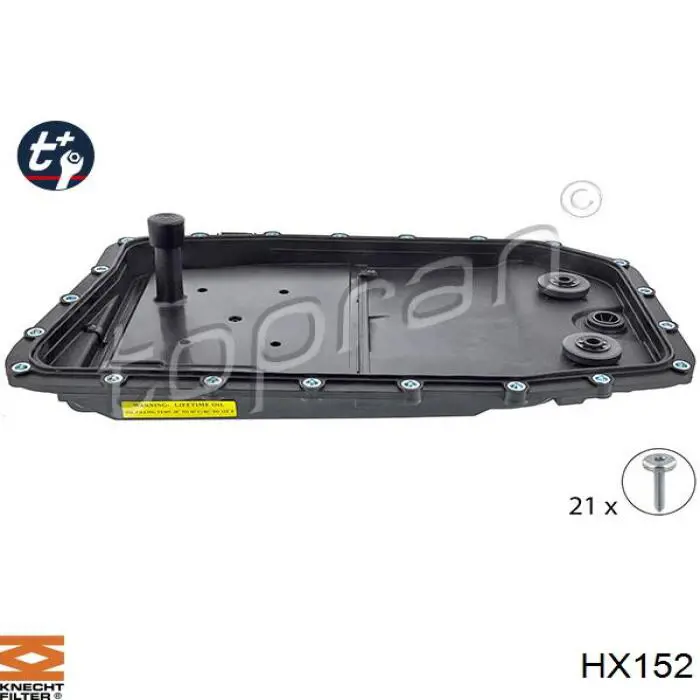 HX152 Knecht-Mahle cárter de aceite, caja automática