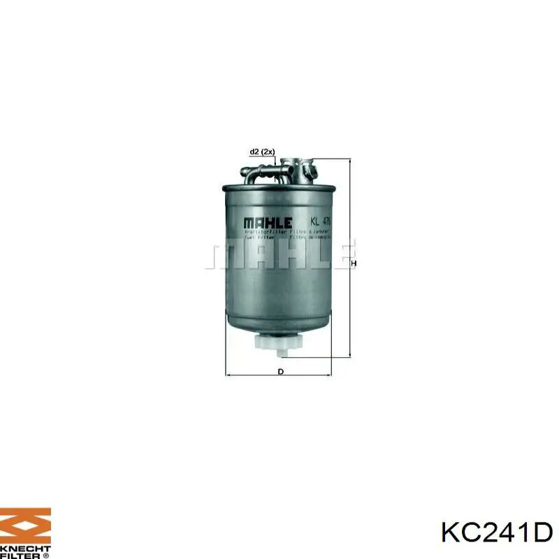 KC241D Knecht-Mahle filtro combustible