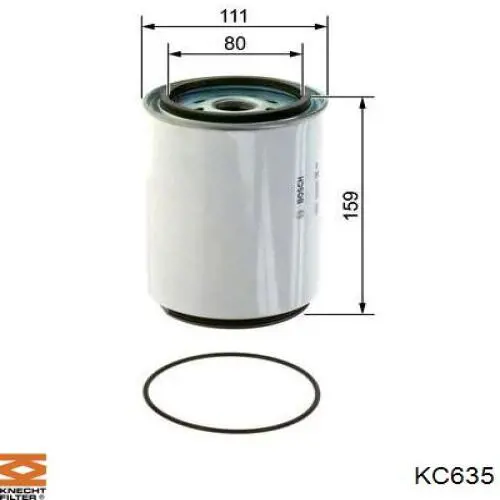 KC635 Knecht-Mahle filtro combustible