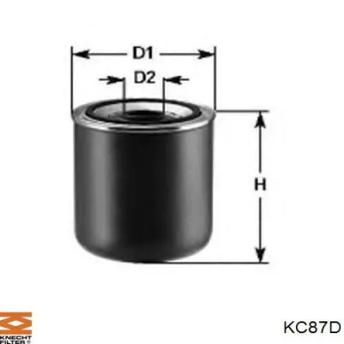 KC87D Knecht-Mahle filtro combustible