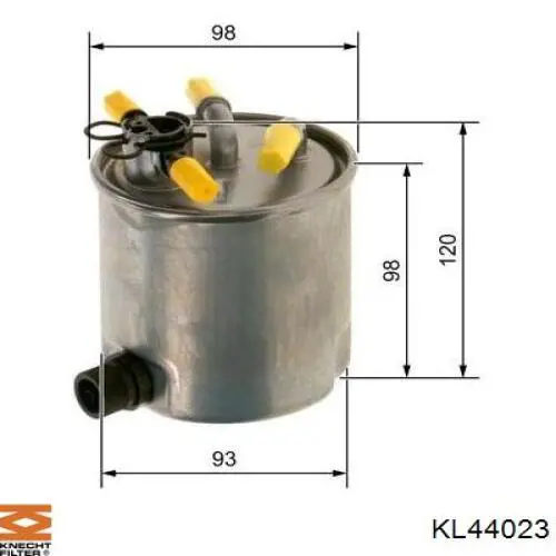 KL44023 Knecht-Mahle filtro combustible