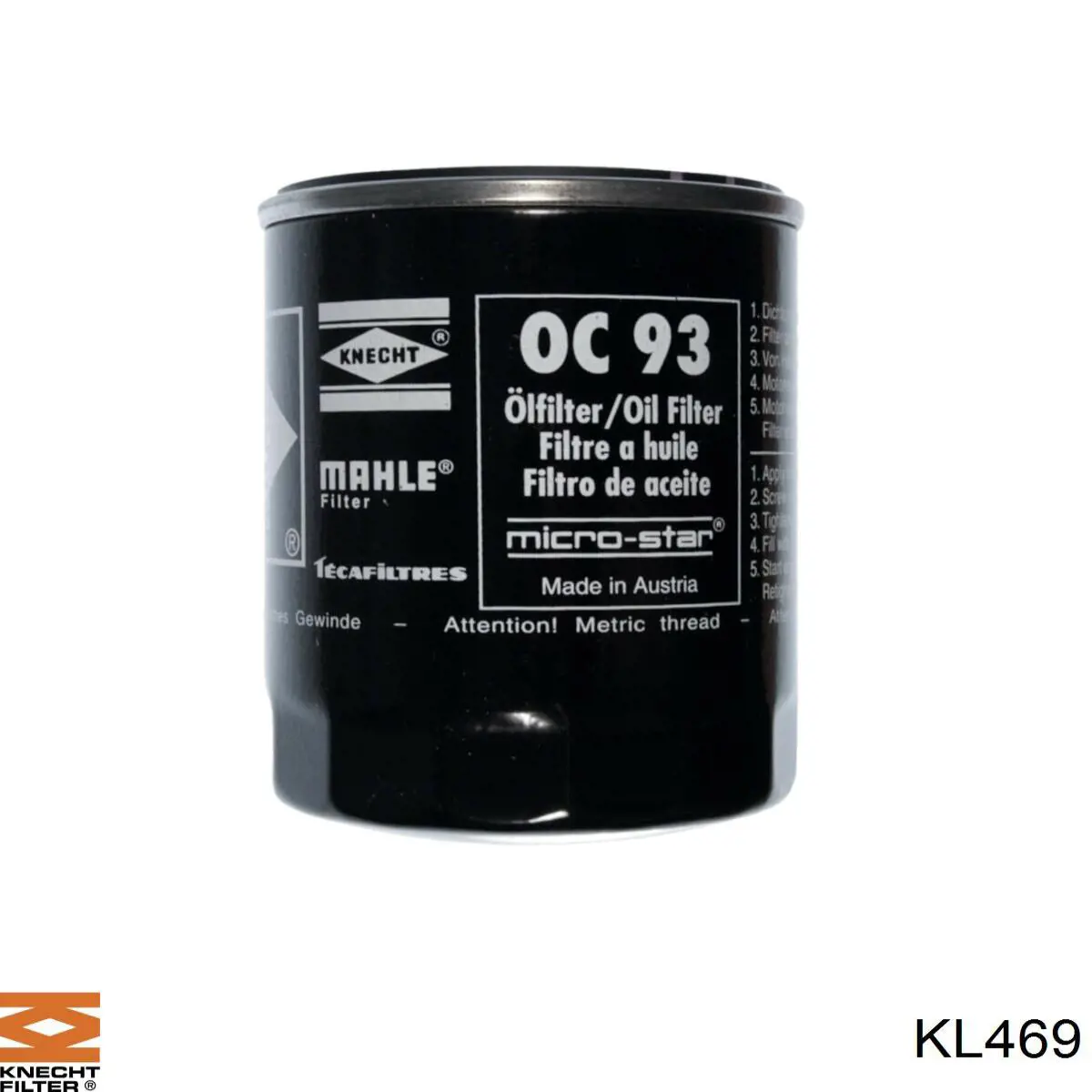 KL469 Knecht-Mahle filtro combustible