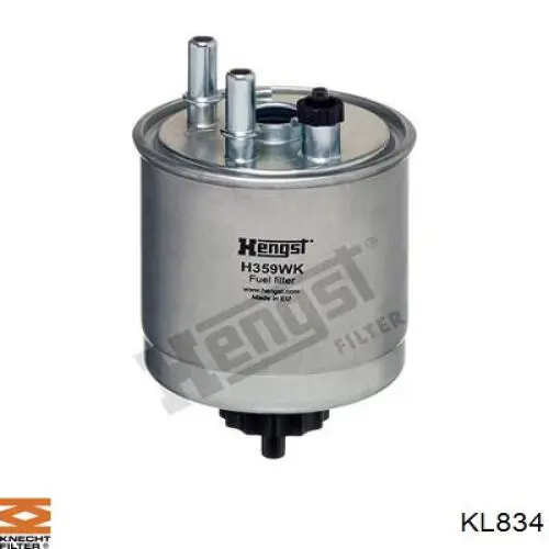 KL834 Knecht-Mahle filtro combustible