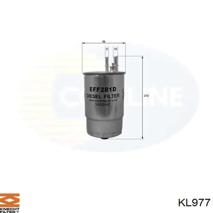 KL977 Knecht-Mahle filtro combustible