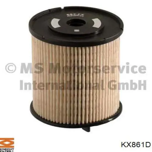 KX861D Knecht-Mahle filtro combustible