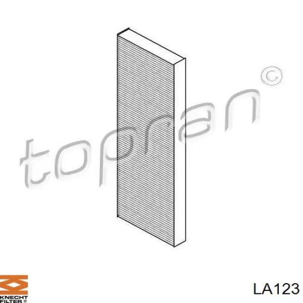 LA123 Knecht-Mahle filtro de habitáculo