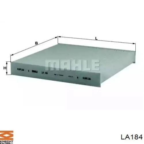 LA184 Knecht-Mahle filtro de habitáculo