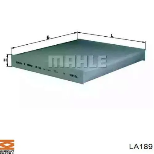 LA189 Knecht-Mahle filtro de habitáculo