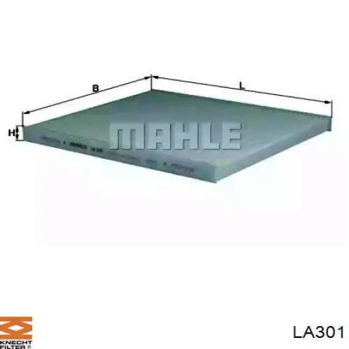 LA301 Knecht-Mahle filtro de habitáculo