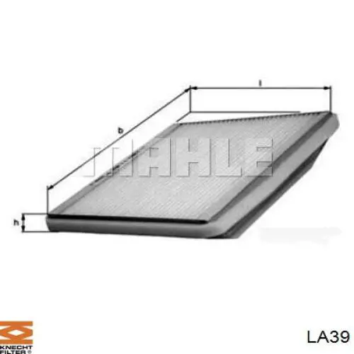 LA39 Knecht-Mahle filtro de habitáculo