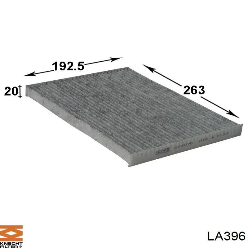 LA396 Knecht-Mahle filtro habitáculo