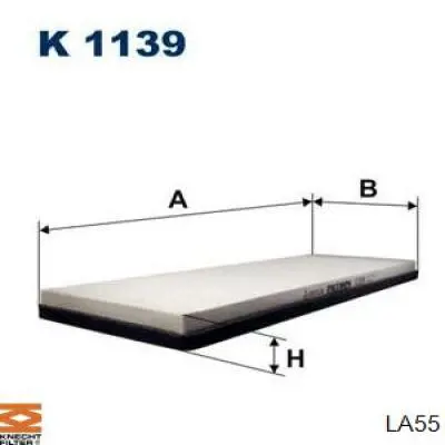 LA55 Knecht-Mahle filtro de habitáculo