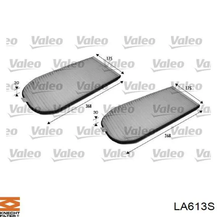 LA613S Knecht-Mahle filtro de habitáculo