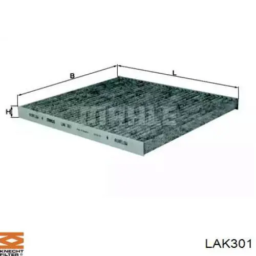 LAK301 Knecht-Mahle filtro de habitáculo