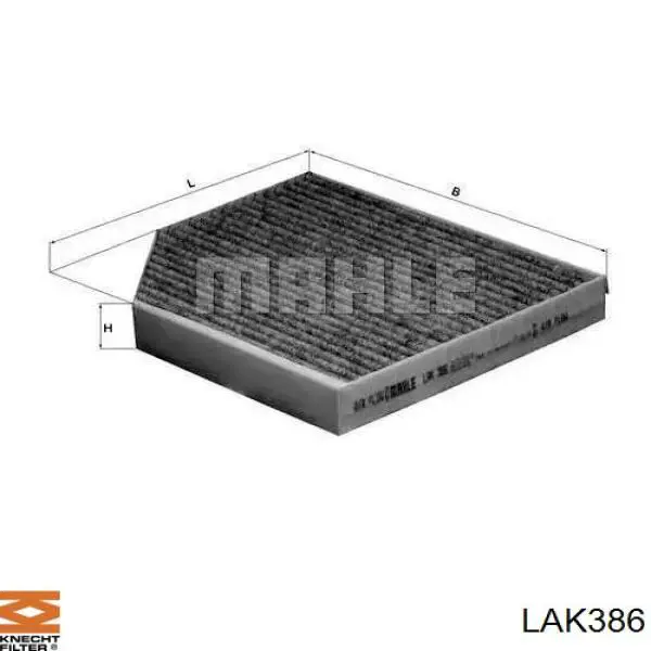 LAK386 Knecht-Mahle filtro de habitáculo