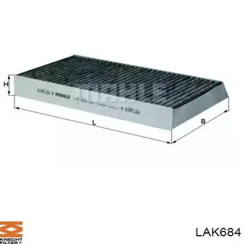 LAK684 Knecht-Mahle filtro de habitáculo